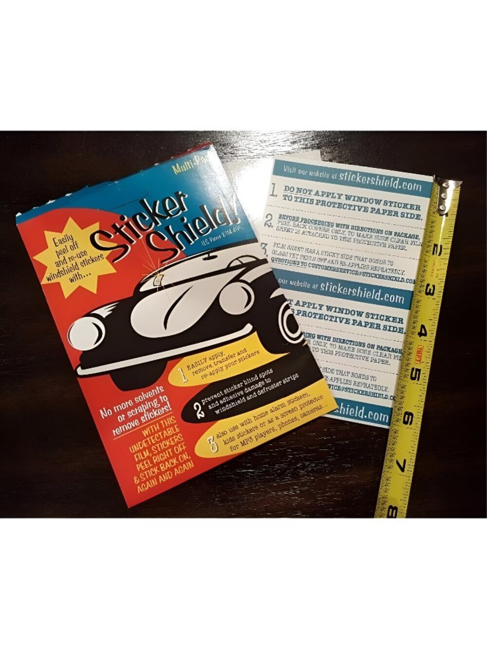 Windshield Sticker Applicator for Easy Application, Removal and Re-Application